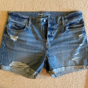 Old Navy High Rise Slouchy Straight Shorts